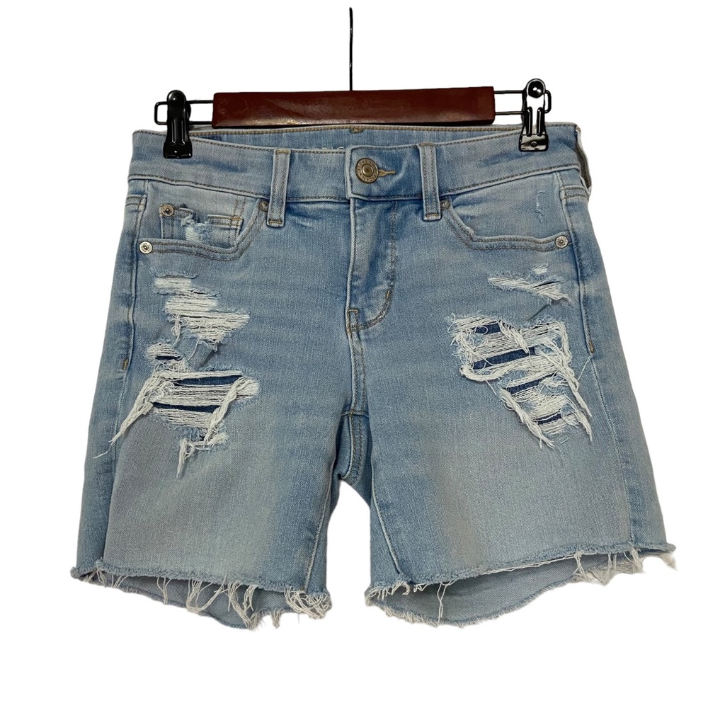 American Eagle Shorts The Dream Midi Jean Shorts Blue Size 4